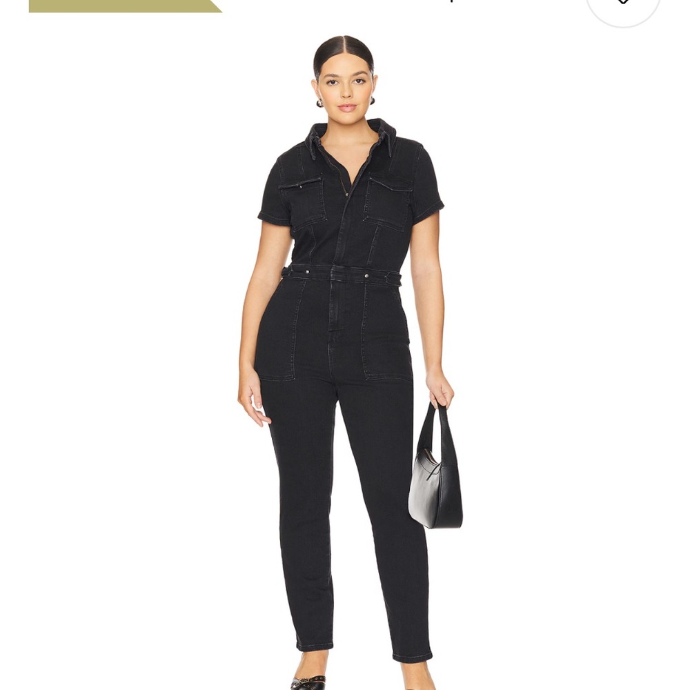 Black Short Sleeve Jumpsuit